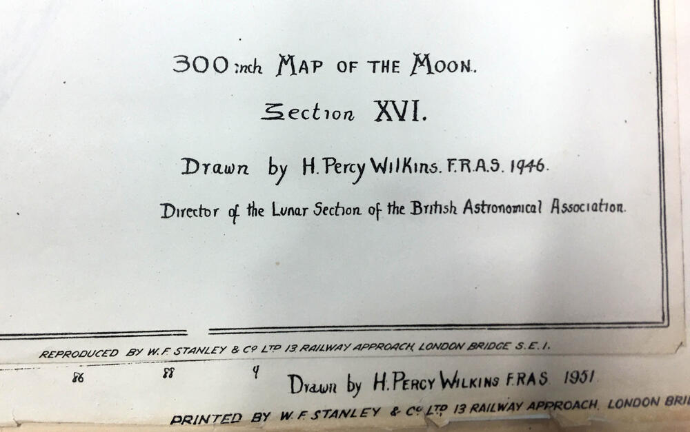 300 inch map of the Moon 100 inch reduction