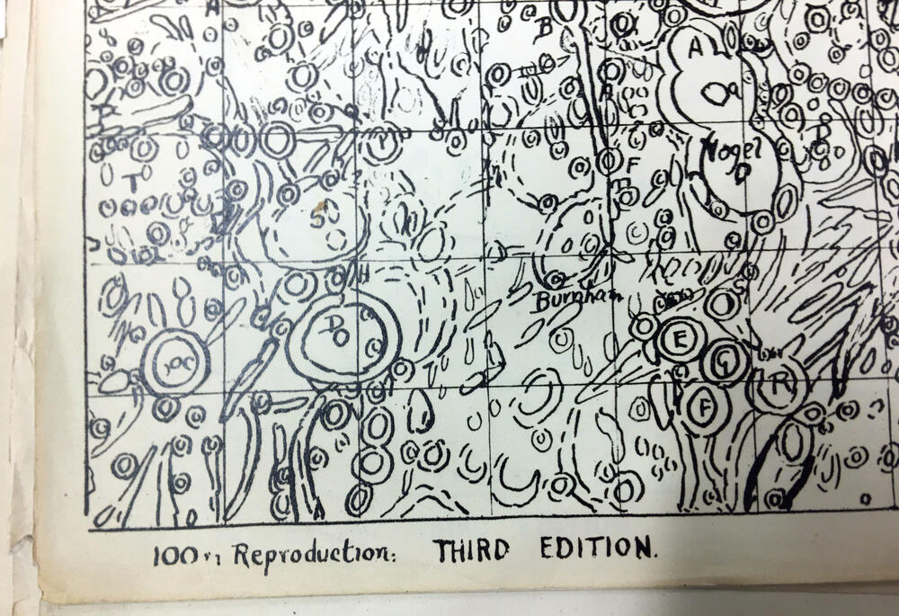 300 inch map of the Moon 100 inch reduction