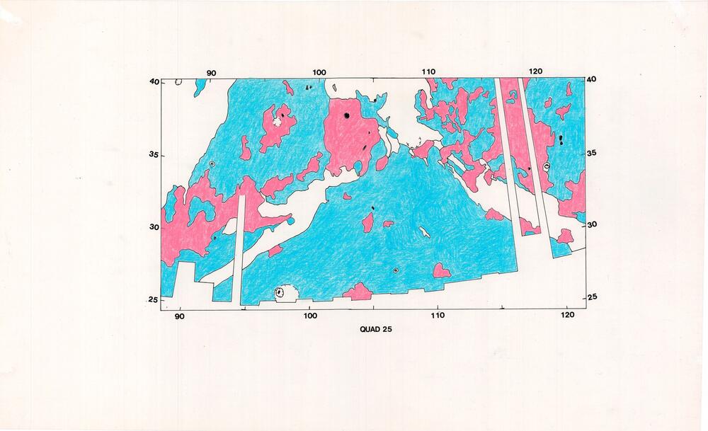 Venus: geologic quad maps, unlabeled, untitled, no name (GGS) - colored versions, low-res units