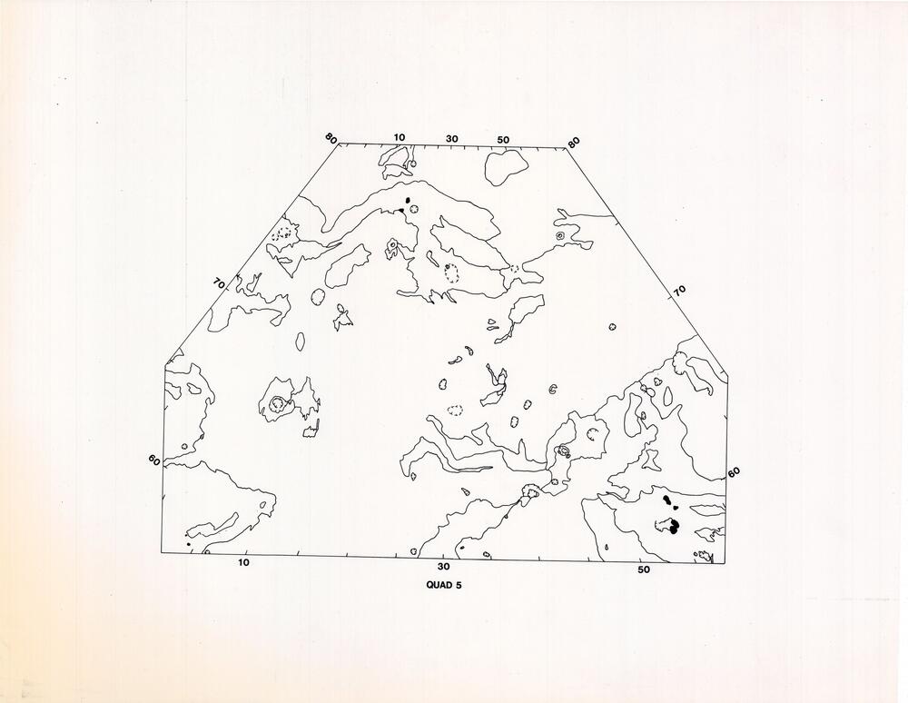Venus: geologic quad maps, unlabeled, untitled, no name (GGS) - tracing paper version, high-res units