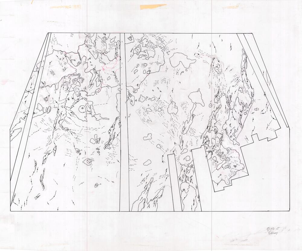 Venus: geologic quad maps, unlabeled, untitled, no name (GGS) - tracing paper version, high-res units