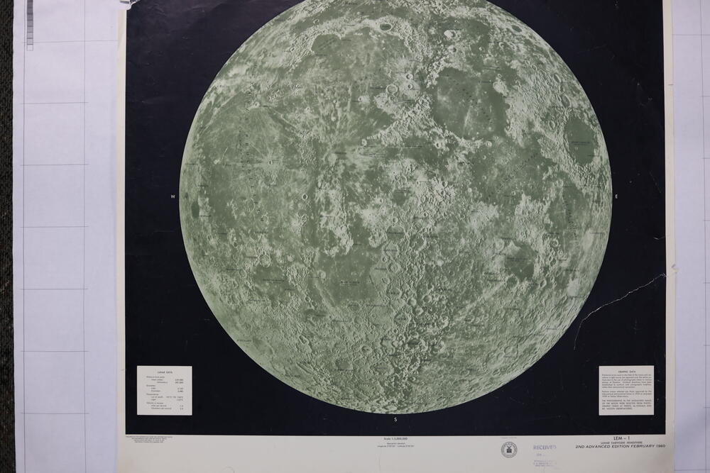 USAF Lunar Reference Mosaic - Lunar Earthside Hemisphere 2nd Advanced Edition