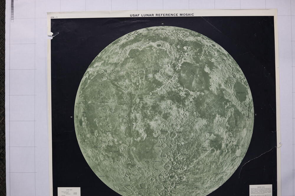 USAF Lunar Reference Mosaic - Lunar Earthside Hemisphere 2nd Advanced Edition