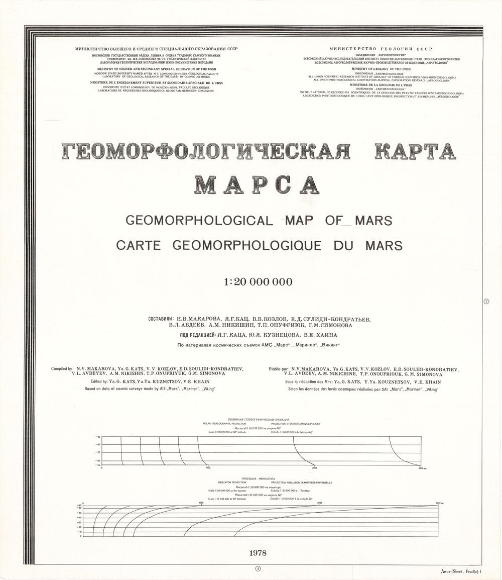 Геоморфологическая карта Марса