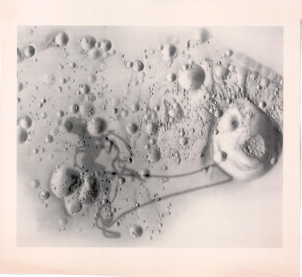 Apollo 11 landing site shaded relief base