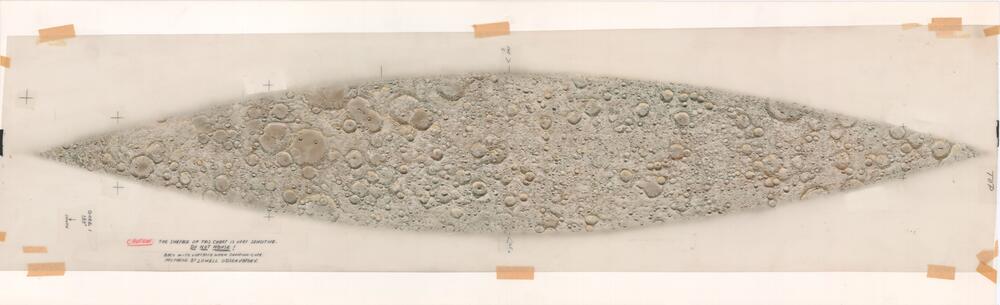 Original gores for the ACIC/Denoyer-Geppert Lunar globe
