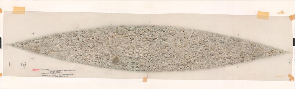 Original gores for the ACIC/Denoyer-Geppert Lunar globe