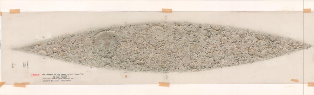 Original gores for the ACIC/Denoyer-Geppert Lunar globe