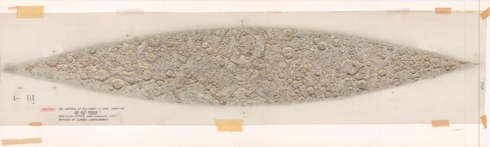 Original gores for the ACIC/Denoyer-Geppert Lunar globe