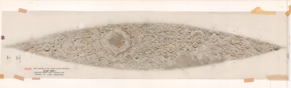 Original gores for the ACIC/Denoyer-Geppert Lunar globe
