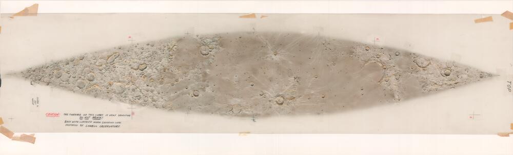 Original gores for the ACIC/Denoyer-Geppert Lunar globe