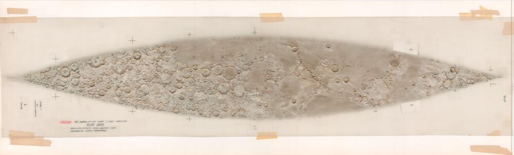 Original gores for the ACIC/Denoyer-Geppert Lunar globe