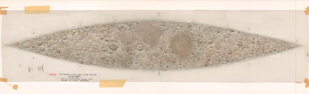 Original gores for the ACIC/Denoyer-Geppert Lunar globe