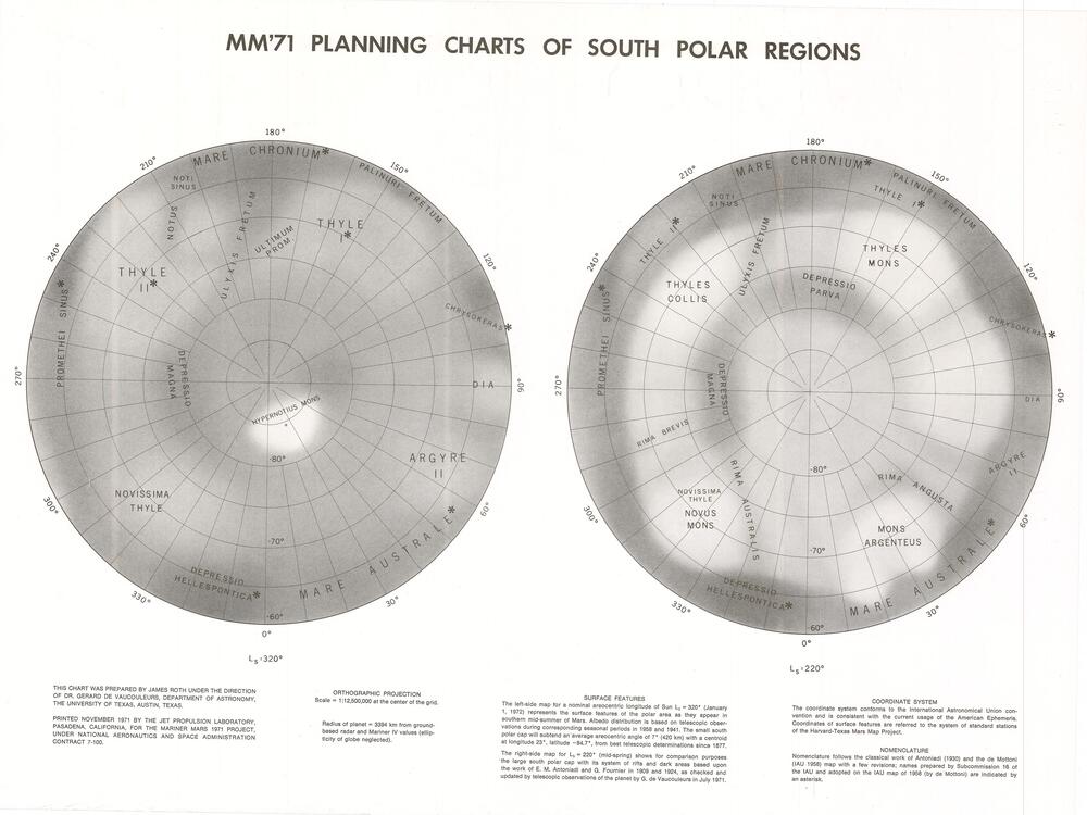 MM'71 Planning Charts of South Polar Regions