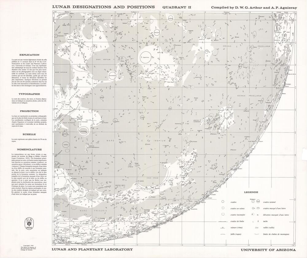 Lunar Designations and Positions - Quadrant II