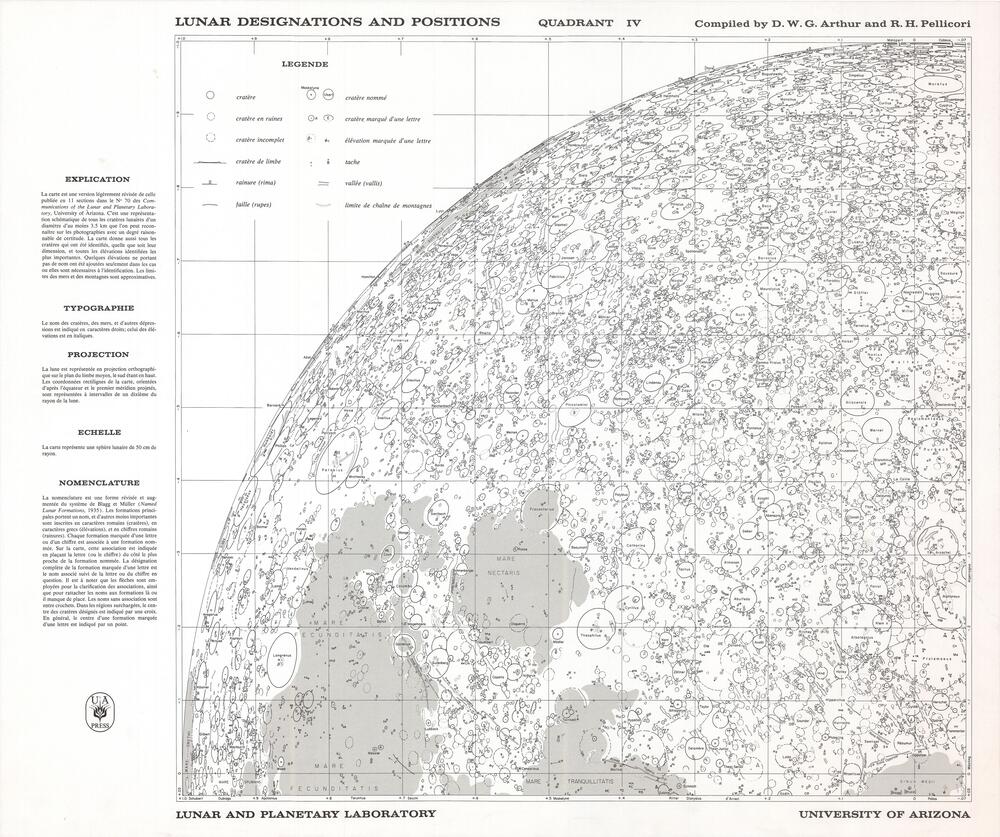 Lunar Designations and Positions - Quadrant IV