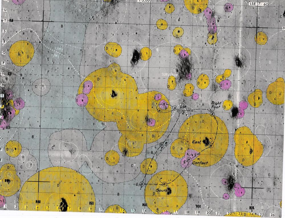 Lunar Surface Exploration Map Data Package Apollo Landing Site 7