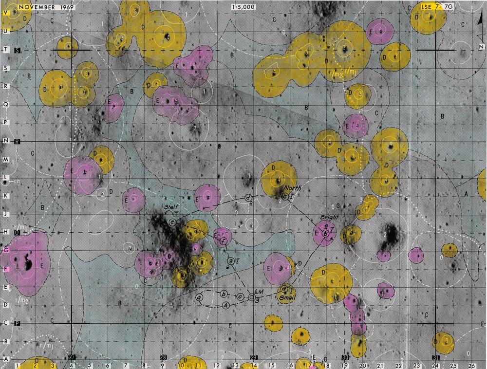 Lunar Surface Exploration Map Data Package Apollo Landing Site 7