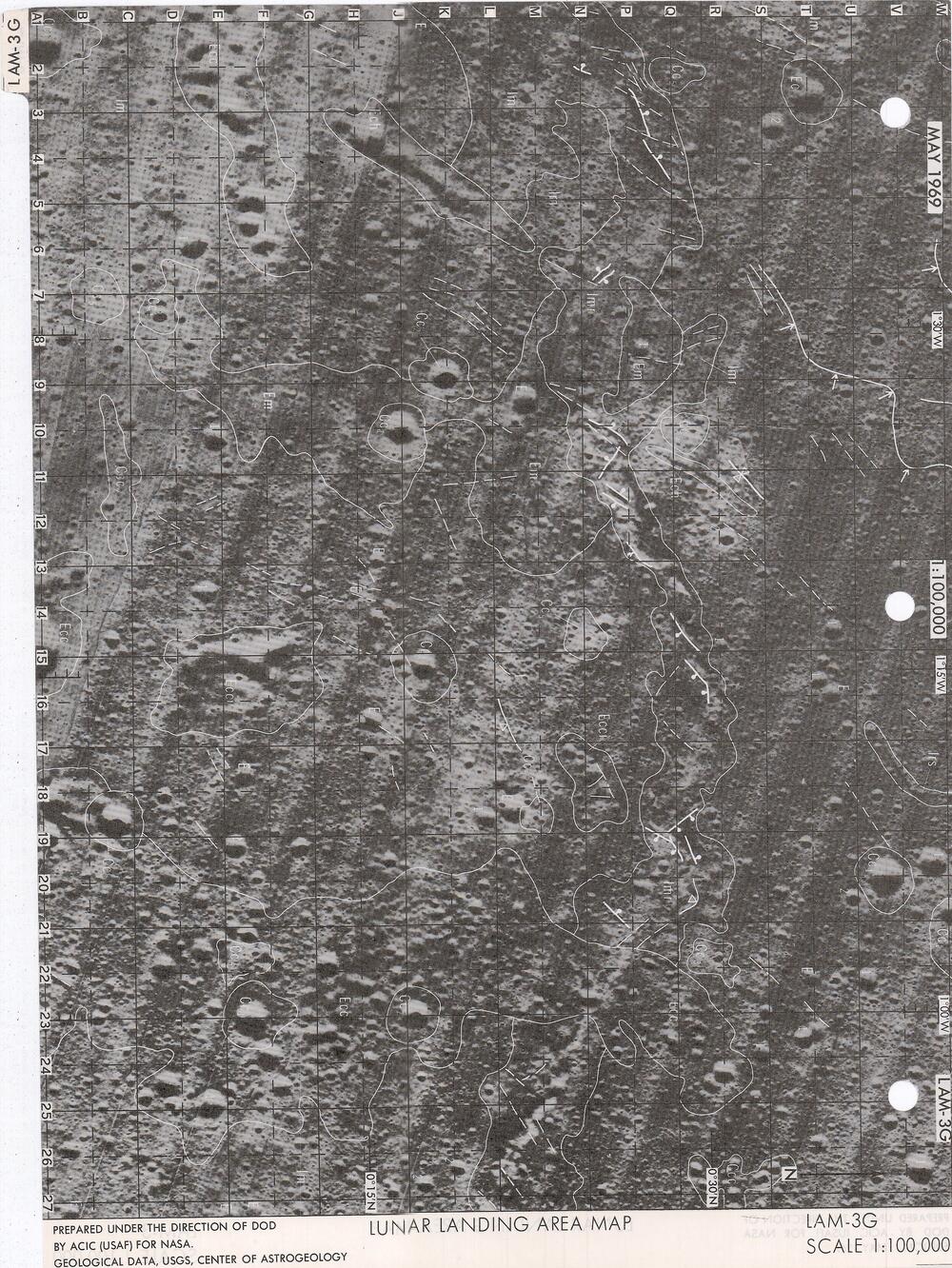 Lunar Surface Exploration Map Data Package Apollo Landing Site 3