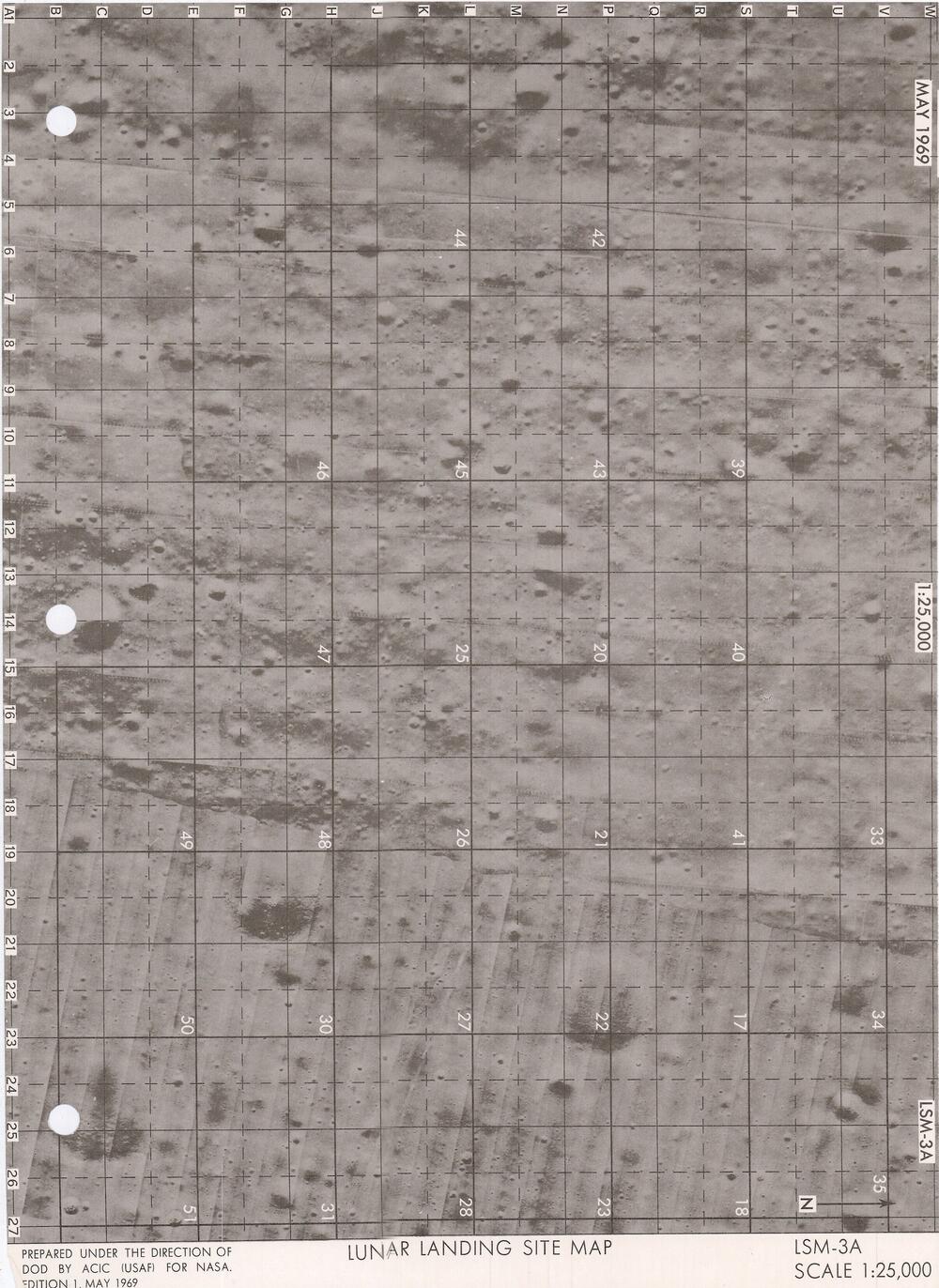 Lunar Surface Exploration Map Data Package Apollo Landing Site 3