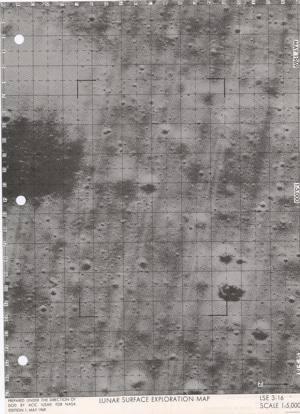 Lunar Surface Exploration Map Data Package Apollo Landing Site 3