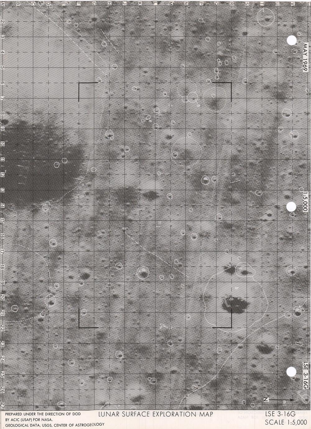 Lunar Surface Exploration Map Data Package Apollo Landing Site 3