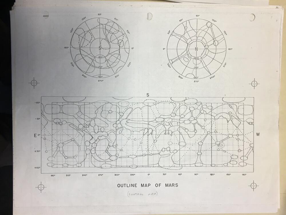 Outline map of Mars (control map)
