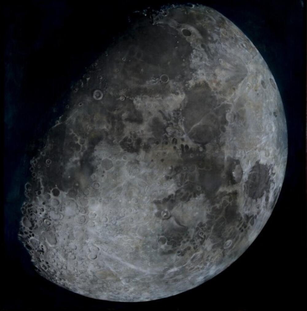The Moon (pastel)