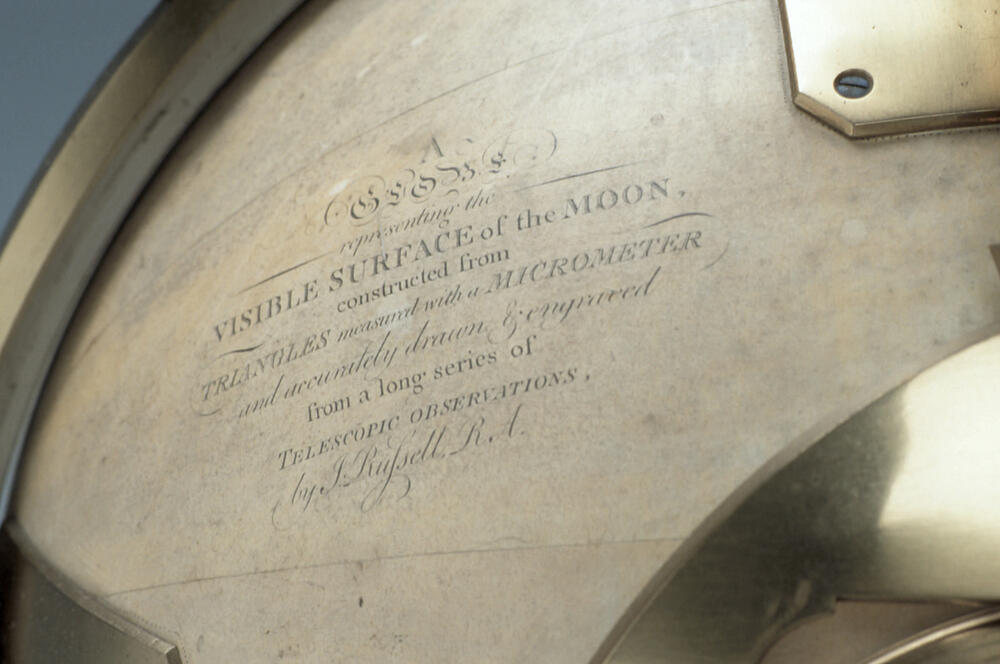 The visible surface of the Moon constructed from Trianules measured with micrometer and accurately drawn and engraved from a long series of telescopic observations