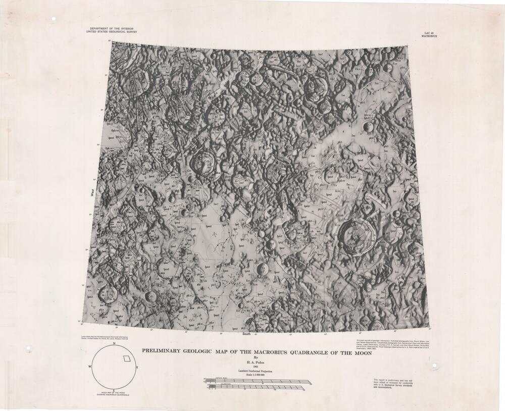 Preliminary Geologic Map of the Macrobius Quadrangle of the Moon