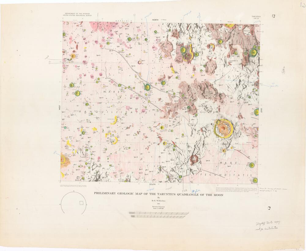 Preliminary Geologic Map of the Taruntius Quadrangle