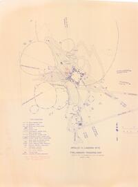 Apollo 11 landing site Preliminary traverse map