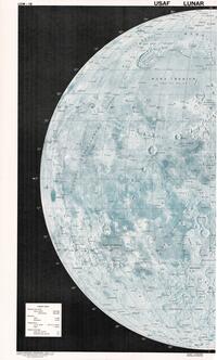USAF Lunar Wall Mosaic (1/2) Lunar earthside hemisphere