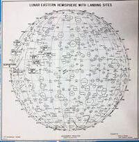 Lunar Eastern Hemisphere with Landing Sites