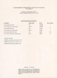 Lunar Surface Exploration Map Data Package Apollo Landing Site 3
