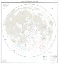 Tectonic Map of the Moon, Maps of the Lunar Lineament Systems, Radial lineament systems of the Moon