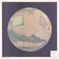 Pictorial Representation of Mars, Centered on 180 longitude