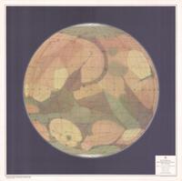 Pictorial Representation of Mars, Centered on 90 longitude