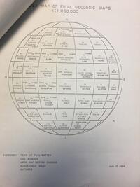 Index map of final geologic maps 1:1,000,000