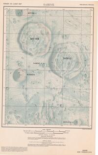 Ranger VIII Lunar Map - Sabine, preliminary printing