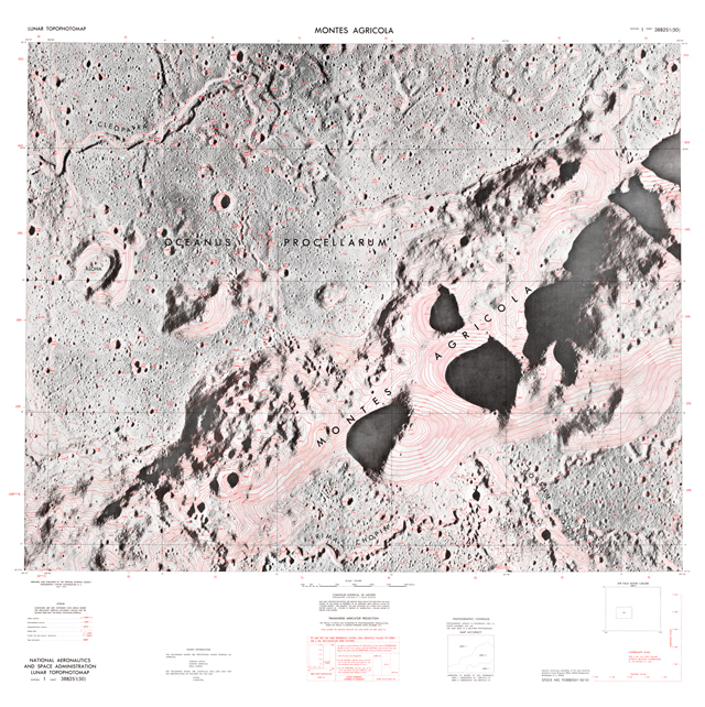 Lunar Topophotomap - Montes Agricola