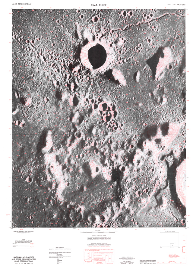 Lunar Photomap - Rima Euler