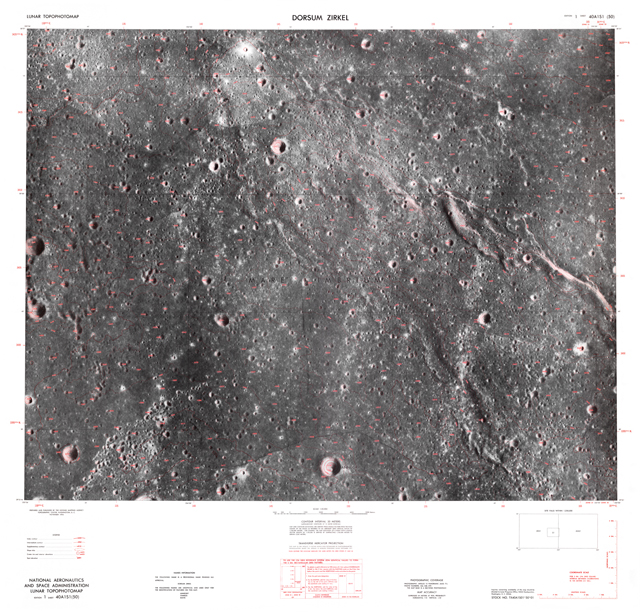 Lunar Topophotomap - Dorsum Zirkel