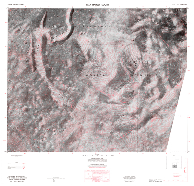Lunar Photomap - Rima Hadley South