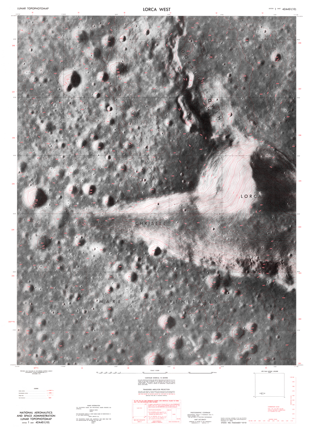 Lunar Photomap - Lorca West