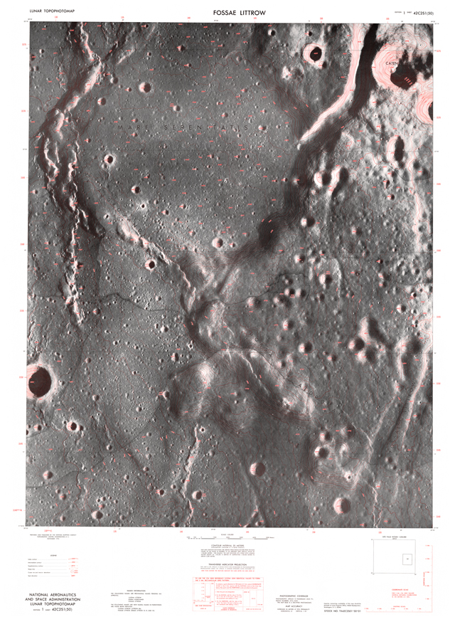 Lunar Photomap - Fossae Littrow