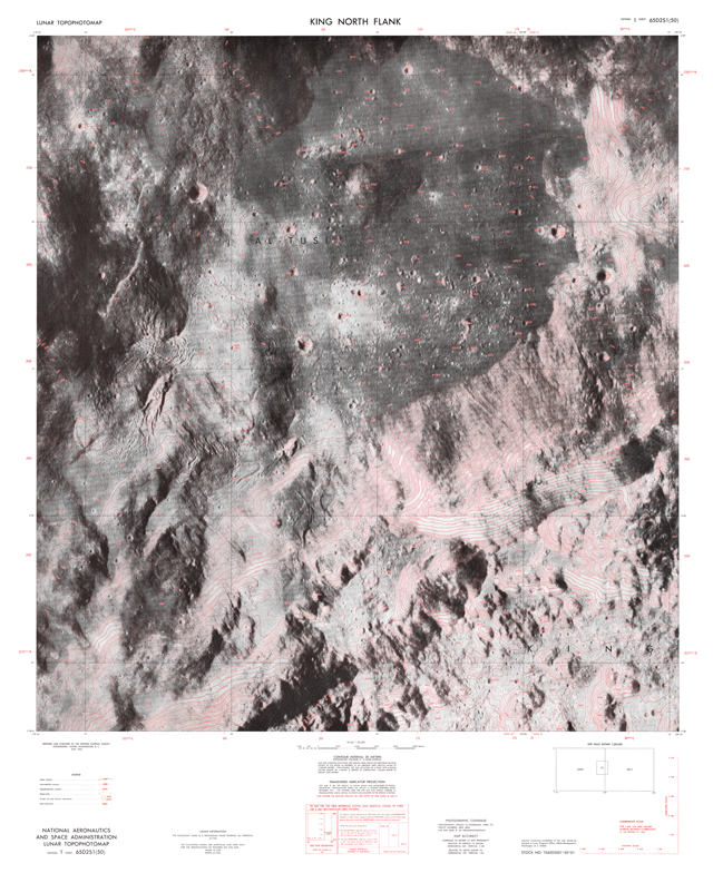 Lunar Photomap - King North Flank