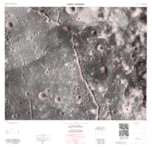 Lunar Topophotomap - Fossae Alphonsus