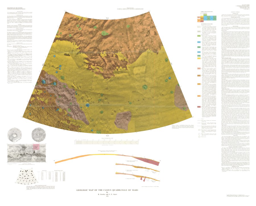 Geologic Map of the Casius Quadrangle of Mars