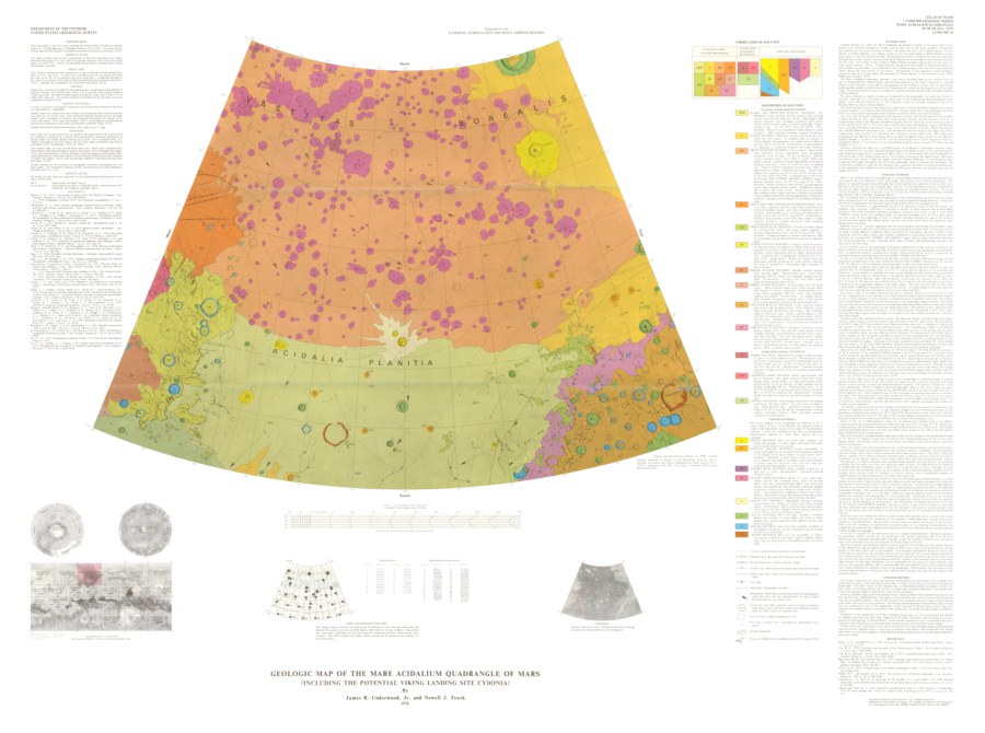 Geologic Map of the Mare Acidalium Quadrangle of Mars